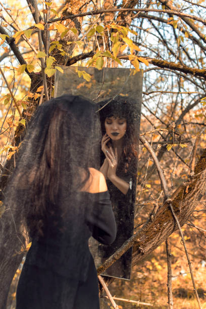 istock Black bride on halloween holiday 1281985844