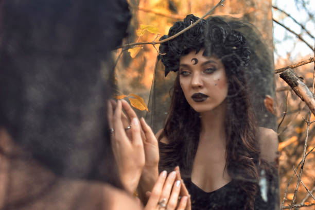 istock Black bride on halloween holiday 1281985876