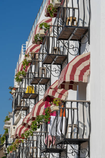 istock Decorative balcony of a house in Turkey 1281986936