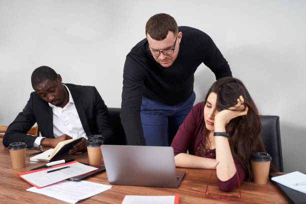 istock Young happy business people working together in modern office, multiethnic teamwork 1281987722