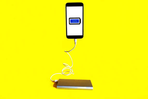 istock Charge your smartphone with Power Bank 1281989846