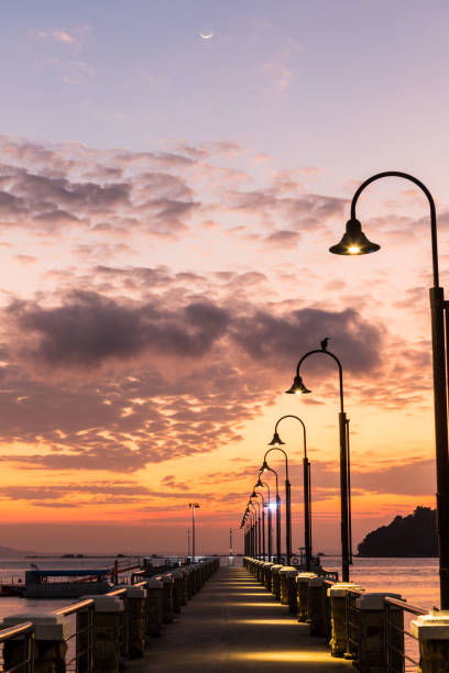 istock Jerejak Jetty view during dawn in Georgetown Penang 1281989847