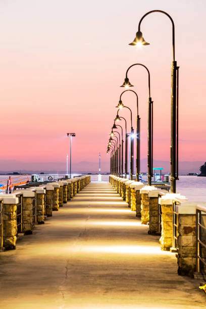 istock Jerejak Jetty view during dawn in Georgetown Penang 1281990404