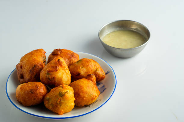 istock Fresh and tasty Mysore Bonda in a plate 1282000919