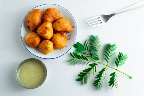 istock Fresh and tasty Mysore Bonda in a plate 1282000921