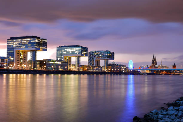 istock Rheinauhafen and Cologne Cathedral in Twilight 1282011066