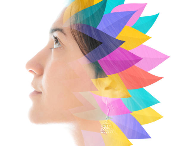 istock Portrait combined with a digital illustration 1282017609