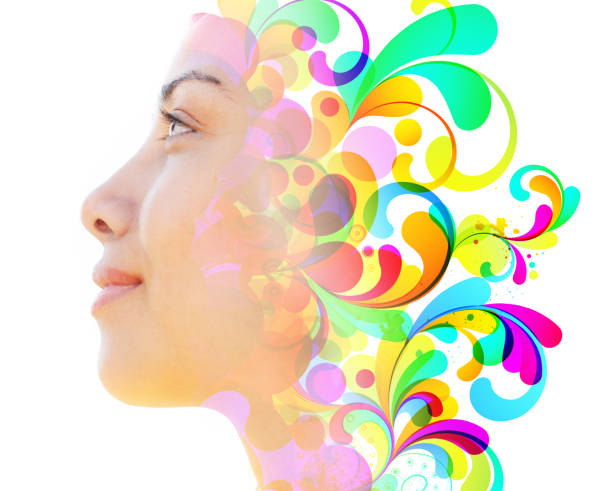 istock Portrait combined with a digital illustration 1282017807