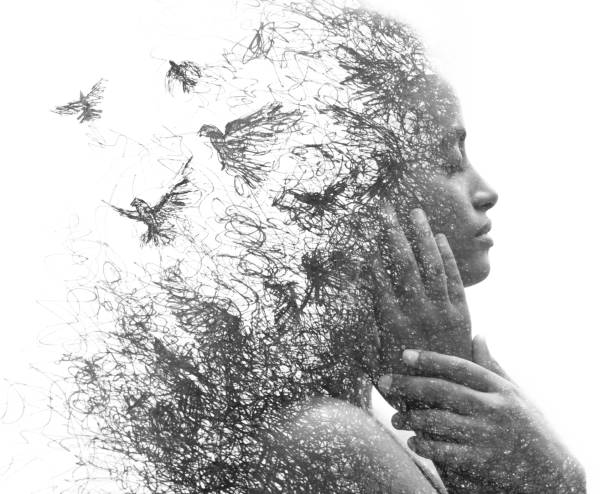 istock Paintography. A portrait combined with a painting 1282017953