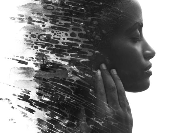 istock Paintography. A portrait combined with a painting 1282018570