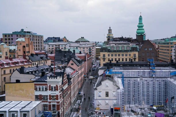 Stockholm - 02/06/2017: Stockholm view from Katarinahissen elevator