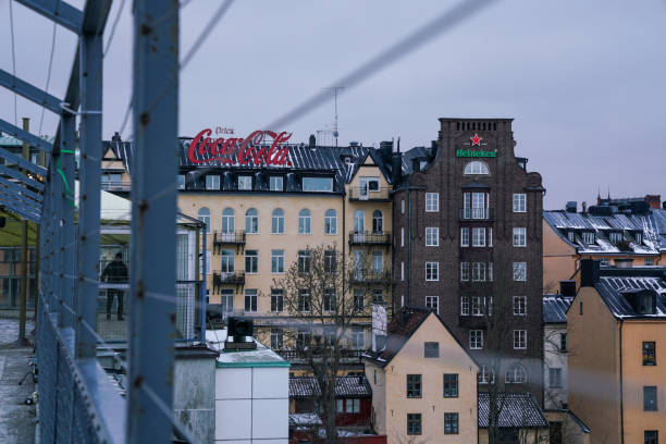 Stockholm - 02/06/2017: Stockholm view from Katarinahissen elevator