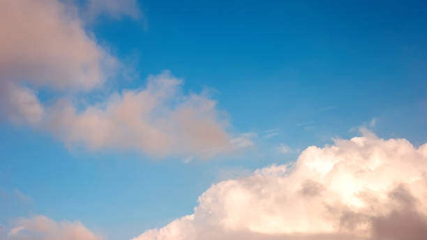 istock Wide banner Blue sky with white clouds 1282036102