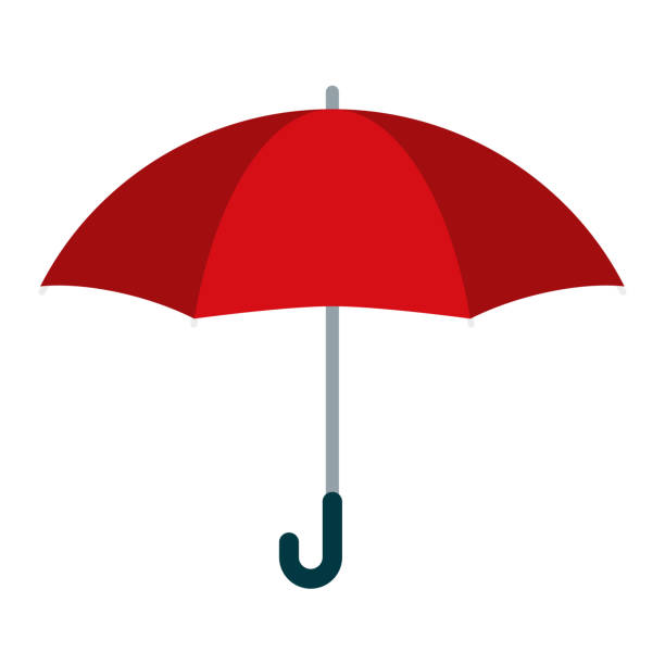 regenschirm-symbol auf transparentem hintergrund - umbrella stock-grafiken, -clipart, -cartoons und -symbole