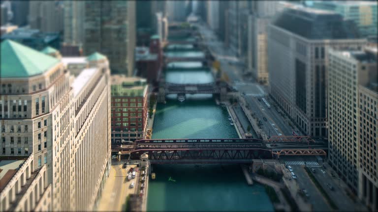 Chicago Bridge Lift Time Lapse