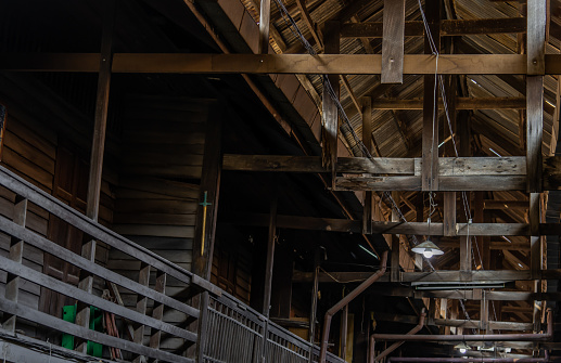 Housing Construction. Internal Timber Frame. Plywood Bracing. Australian Housing Development.