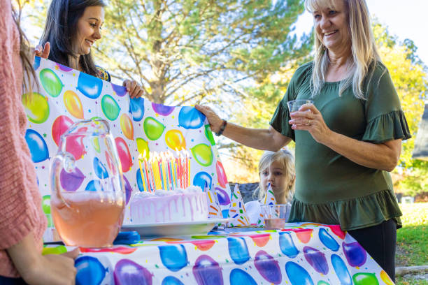 istock Three Generation Family Gathering Celebration Photo Series 1282069524