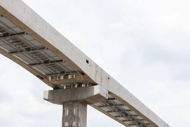 istock construction of post of electric train 1282069568