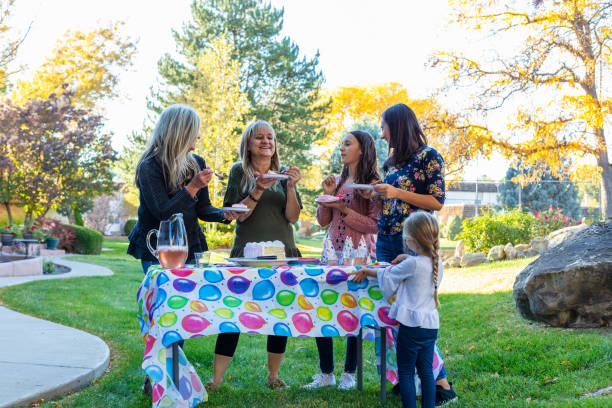 istock Three Generation Family Gathering Celebration Photo Series 1282069586