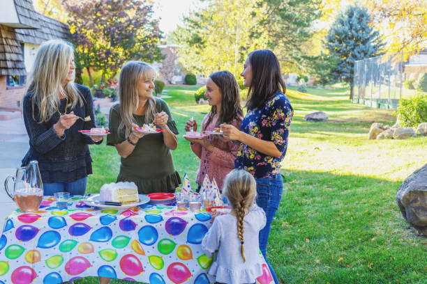 istock Three Generation Family Gathering Celebration Photo Series 1282069616