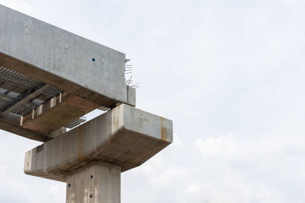 istock construction of post of electric train 1282069619
