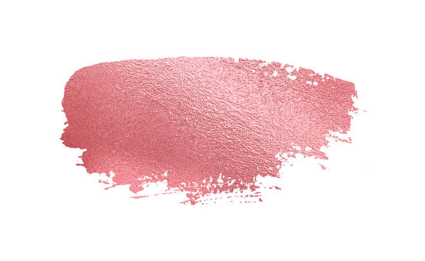 istock Pink shiny foil brush stroke. 1282079404