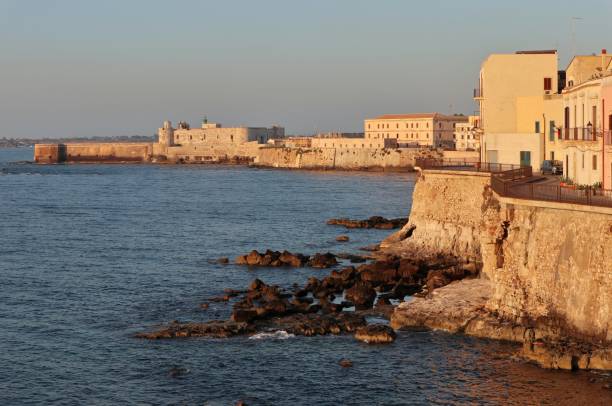 istock Syracuse - Ortigia da Forte Vigliena at dawn 1282080201