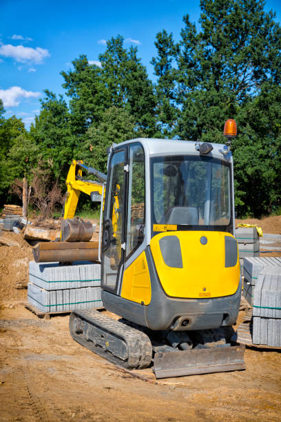 istock Construction of a new street and sidewalk 1282091737