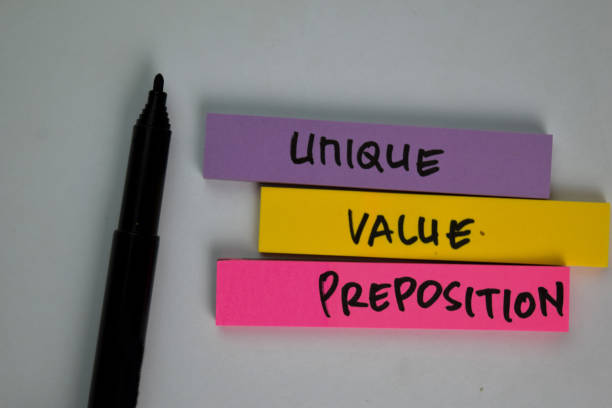 istock Unique Value Proposition - UVP text on sticky notes isolated on office desk 1282091760