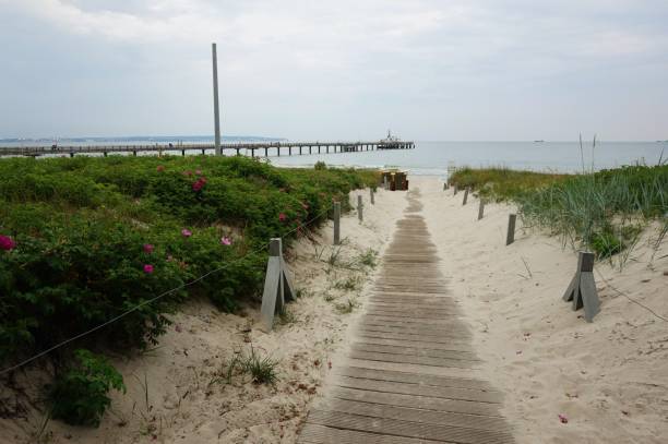 istock Baltic sea beach and architecture at Binz Germany 1282092197