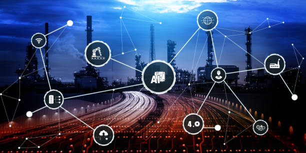 istock Industry 4.0 technology concept - Smart factory for fourth industrial revolution 1282092667