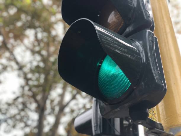 istock Traffic lights on a road in rome italy 1282098875