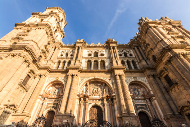 catedral de málaga, españa - catedral de la encarnacion fotografías e imágenes de stock