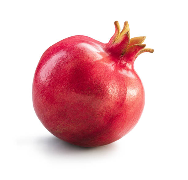 istock ripe pomegranate isolated white background 1282102903