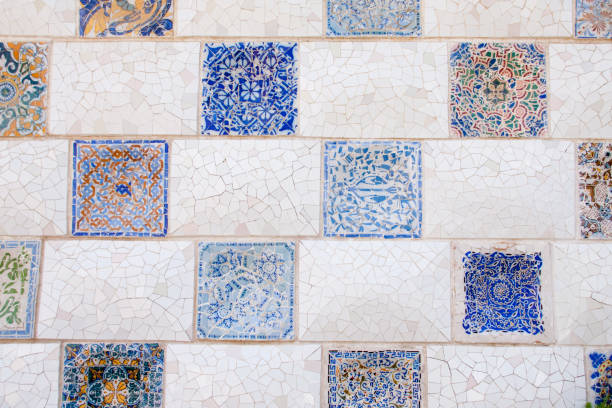 istock Mosaic tiles in Barcelona 1282105378