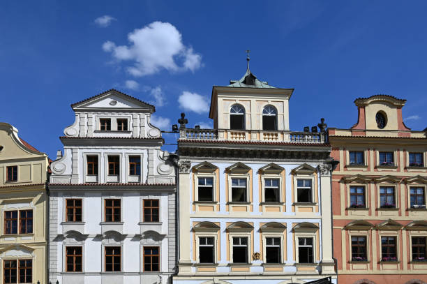 istock Colorful old buildings in Old Town Square Prague 1282105466