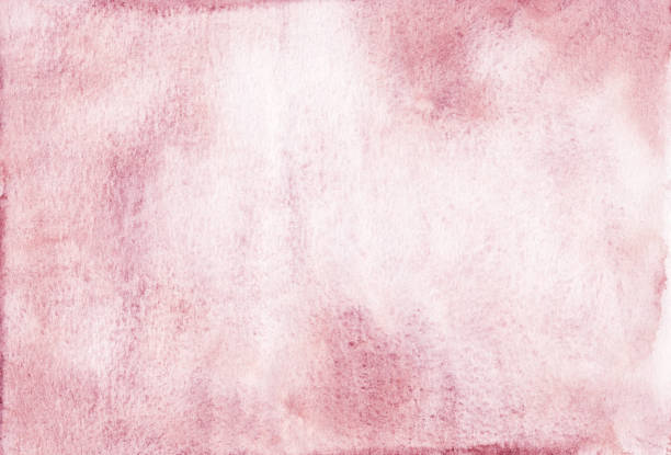 istock Watercolor old pink background texture. Rough watercolour backdrop, hand painted 1282106501