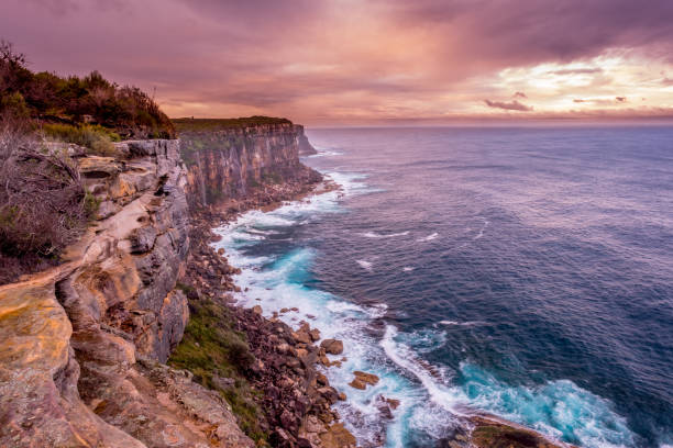 istock Amazing Sunset along Manly Coast 1282110594