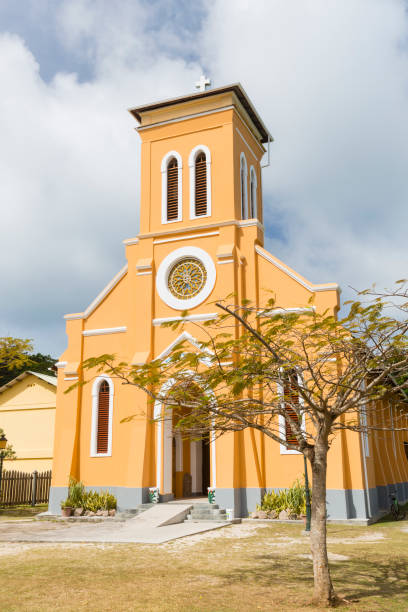 istock St. Marys Church, La Digue, Seychelles 1282111768