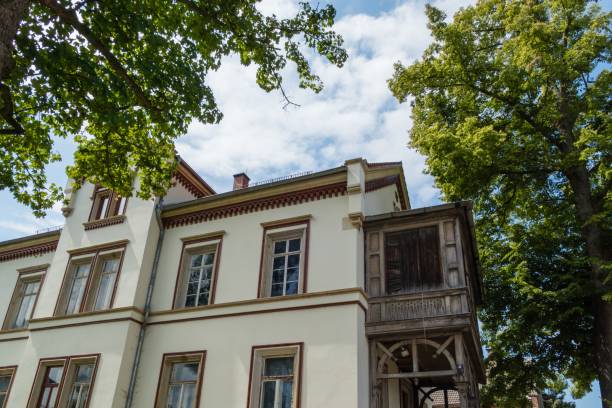 istock Wooden Rustic House in Zwickau Saxony 1282114547