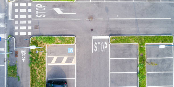 istock Parking lot aerial background 1282117504