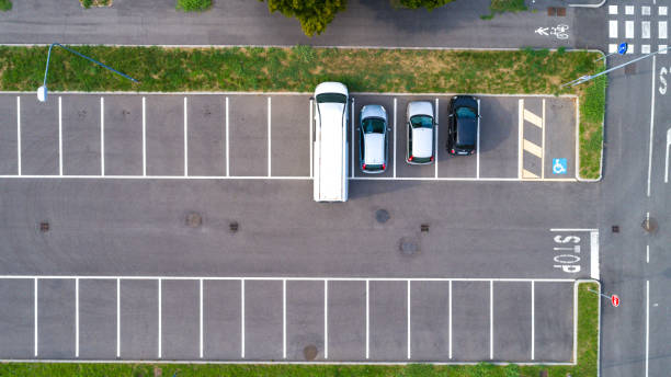 istock Parking lot aerial background 1282117583