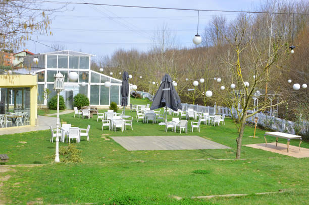 istock Arch and chairs for the wedding ceremony 1282120265