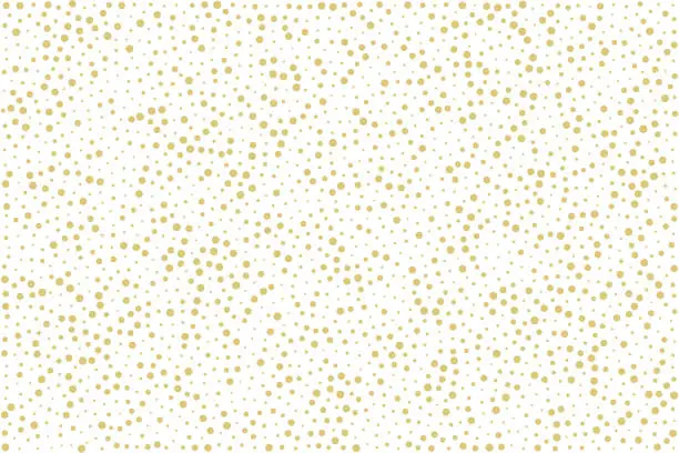 Vector illustration of Abstract background - gold dots on white background.