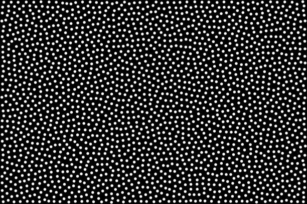 ilustrações, clipart, desenhos animados e ícones de fundo de textura vetorial stippled - pontos brancos em preto - connect the dots polka dot spotted backgrounds