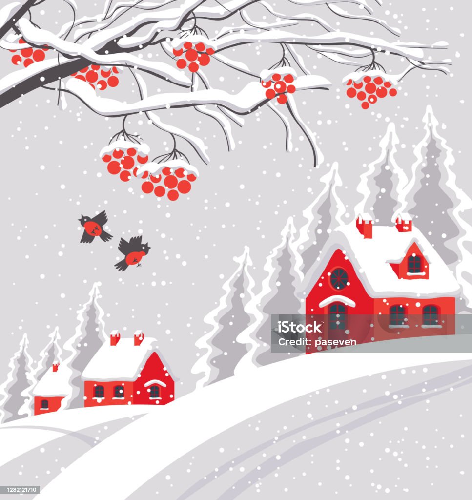 Ilustración de Invierno Paisaje Nevado Pueblo En Estilo De Dibujos Animados y más Vectores Libres de Derechos de Nieve - iStock Ilustración de Invierno Paisaje Nevado Pueblo En Estilo De Dibujos Animados y más Vectores Libres de Derechos de Nieve - iStock