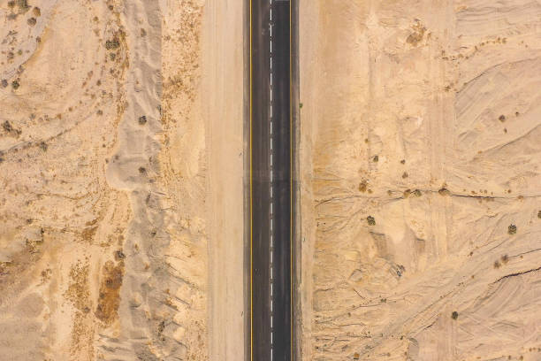 Free Stock Photo of Aerial View of Winding Road in Desert | Download ...
