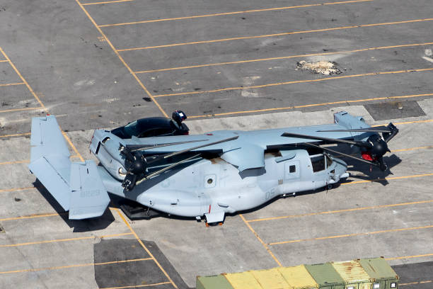 벨 보잉 v-22 오스프리 - helicopter boeing marines military 뉴스 사진 이미지