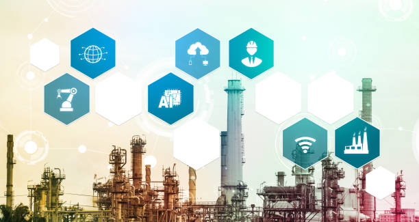 istock Industry 4.0 technology concept - Smart factory for fourth industrial revolution 1282137514