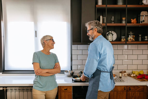 istock Cooking together makes them feel more connected 1282141958
